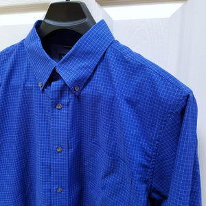 Nautica A Bit Trimmer Blue White  LS Shirt XXL